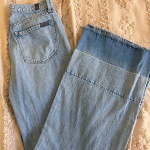 7 For All Mankind Light Blue Flare Jeans